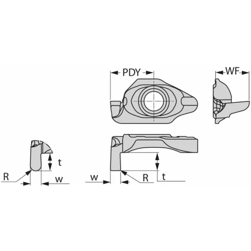 MINCUT MIGR forgácsoló betétek semleges 1,5/8 mm
