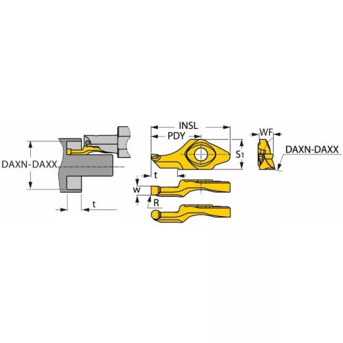 MINCUT MEFL forgácsoló betétek semleges 1,5/8 mm
