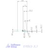 KOMET® UniTurn® másoló betétkés, jobbos  2,7 mm
