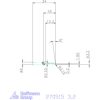 KOMET® UniTurn® másoló betétkés, jobbos  3,2 mm