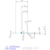 KOMET® UniTurn® másoló betétkés, jobbos  3,7 mm