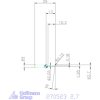 KOMET® UniTurn® másoló betétkés, jobbos  2,7 mm