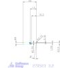 KOMET® UniTurn® másoló betétkés, jobbos  3,2 mm