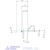 KOMET® UniTurn® másoló betétkés, jobbos  3,2 mm