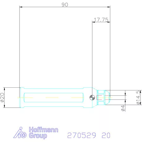 simturn AX késszár ME befogórendszer D = 4 mm 20 mm