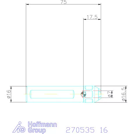 simturn AX késszár ME befogórendszer D = 7 mm 16 mm