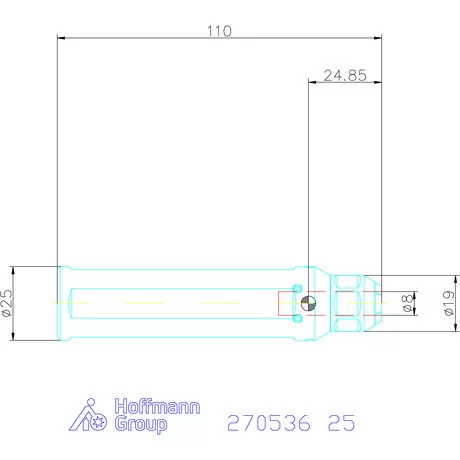 simturn AX késszár ME befogórendszer D = 8 mm 25 mm