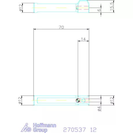 simturn AX késszár D = 4 mm 12 mm