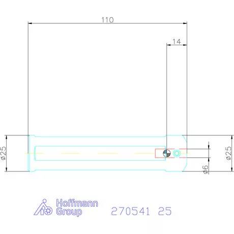 simturn AX késszár D = 6 mm 25 mm