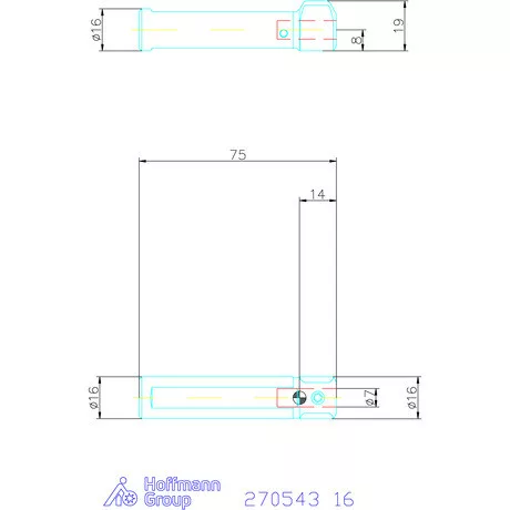 simturn AX késszár D = 7 mm 16 mm