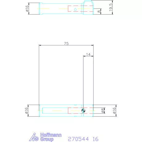 simturn AX késszár D = 8 mm 16 mm