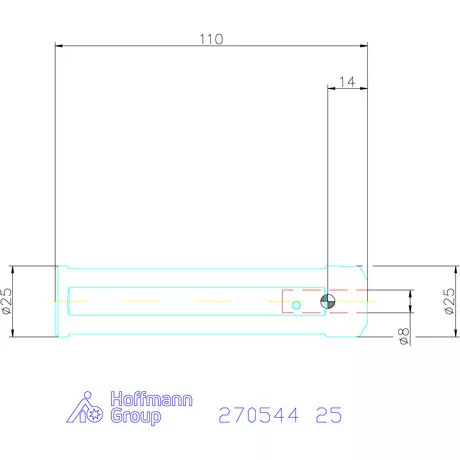 simturn AX késszár D = 8 mm 25 mm