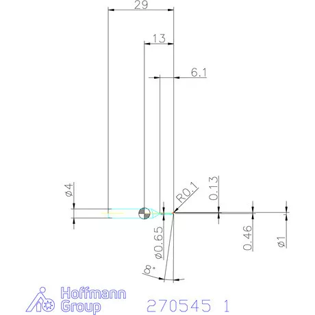 simturn AX kiesztergáló betét, jobbos  1 mm