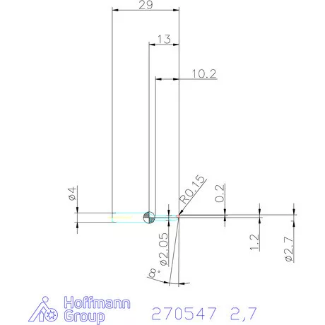 simturn AX kiesztergáló betét, jobbos  2,7 mm