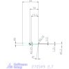 simturn AX kiesztergáló betét, jobbos  2,7 mm