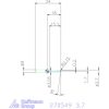 simturn AX kiesztergáló betét, jobbos  3,7 mm