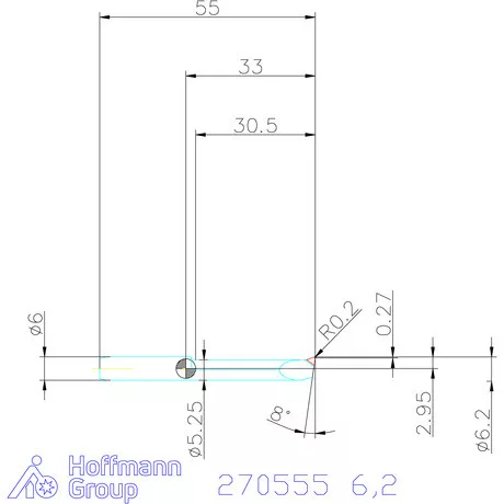 simturn AX kiesztergáló betét, jobbos  6,2 mm