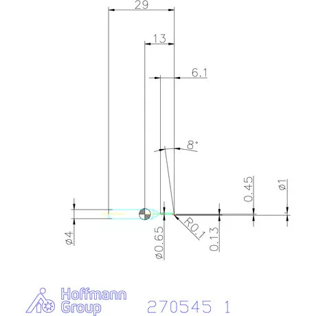simturn AX kiesztergáló betét, balos  1 mm
