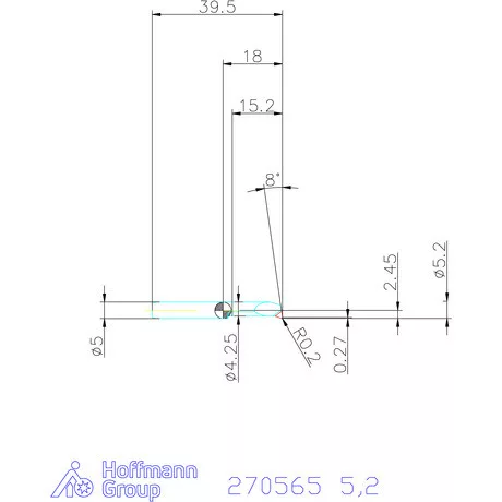simturn AX kiesztergáló betét, balos  5,2 mm