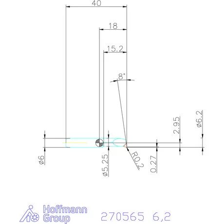 simturn AX kiesztergáló betét, balos  6,2 mm