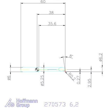 simturn AX kiesztergáló betét, balos  6,2 mm