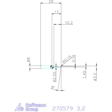 simturn AX kiesztergáló betét, jobbos CBN  3,2 mm