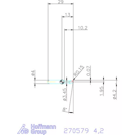 simturn AX kiesztergáló betét, jobbos CBN  4,2 mm