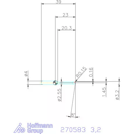 simturn AX kiesztergáló betét, jobbos CBN  3,2 mm