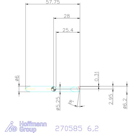 simturn AX kiesztergáló betét, jobbos CBN  6,2 mm