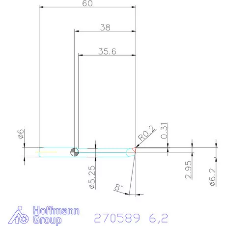 simturn AX kiesztergáló betét, jobbos CBN  6,2 mm