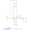 simturn AX másolóbetét, jobbos  3,2 mm