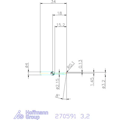 simturn AX másolóbetét, jobbos  3,2 mm