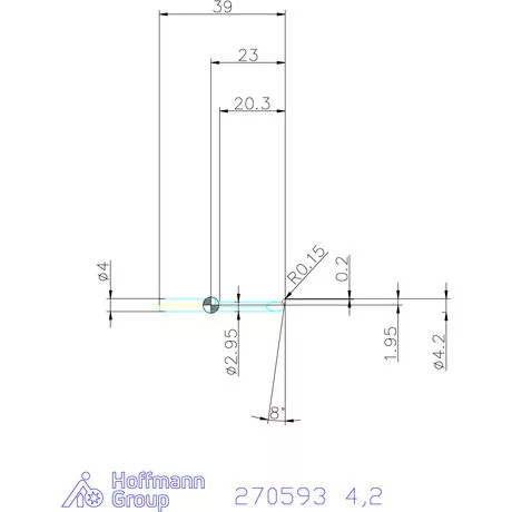 simturn AX másolóbetét, jobbos  4,2 mm