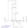 simturn AX másolóbetét, balos  3,2 mm