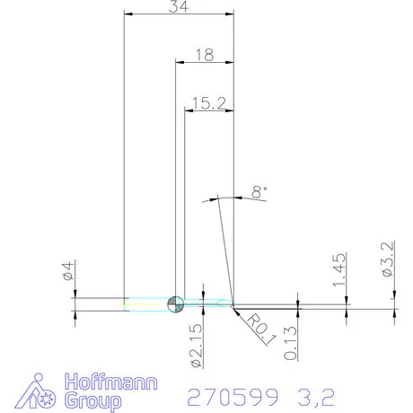 simturn AX másolóbetét, balos  3,2 mm