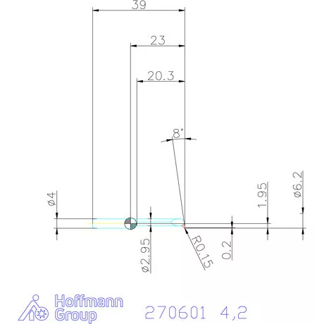 simturn AX másolóbetét, balos  4,2 mm