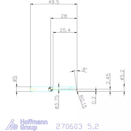 simturn AX másolóbetét, balos  5,2 mm