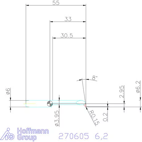 simturn AX másolóbetét, balos  6,2 mm
