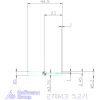 simturn AX horonybeszúró betét, jobbos  5,2/1 mm