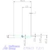 simturn AX horonybeszúró betét, jobbos  7,2/1 mm
