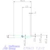simturn AX horonybeszúró betét, jobbos  7,2/2 mm