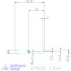 simturn AX horonybeszúró betét, jobbos  7,2/2 mm