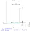 simturn AX horonybeszúró betét, jobbos  7,2/2 mm