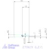 simturn AX horonybeszúró betét, balos  6,2/1 mm