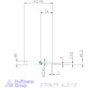 simturn AX horonybeszúró betét, balos  6,2/2 mm