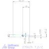 simturn AX horonybeszúró betét, balos  7,2/2 mm