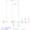 simturn AX horonybeszúró betét, balos  7,2/2 mm