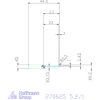 simturn AX horonybeszúró betét, teljes rádiusz, jobbos  5,2/1 mm