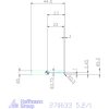 simturn AX horonybeszúró betét, teljes rádiusz, balos  5,2/1 mm