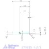 simturn AX horonybeszúró betét, teljes rádiusz, balos  6,2/1 mm
